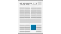 Quadratische Anzeige Tageszeitung